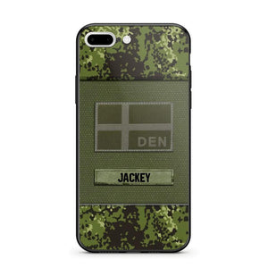 Personalized Danish Veterans/Soldier Camo Phone Case Printed 22OCT-HY11