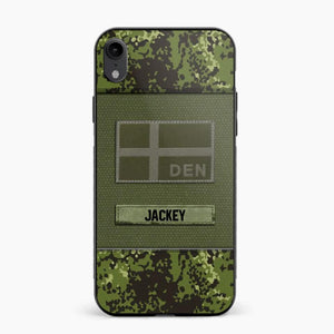 Personalized Danish Veterans/Soldier Camo Phone Case Printed 22OCT-HY11