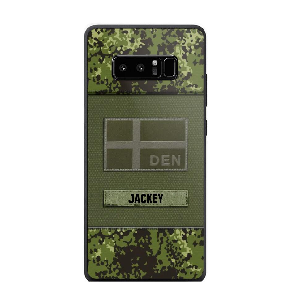 Personalized Danish Veterans/Soldier Camo Phone Case Printed 22OCT-HY11