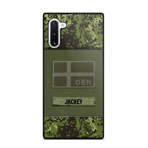 Personalized Danish Veterans/Soldier Camo Phone Case Printed 22OCT-HY11