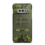 Personalized Danish Veterans/Soldier Camo Phone Case Printed 22OCT-HY11