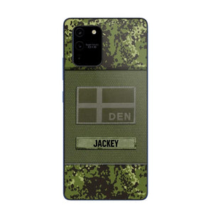 Personalized Danish Veterans/Soldier Camo Phone Case Printed 22OCT-HY11