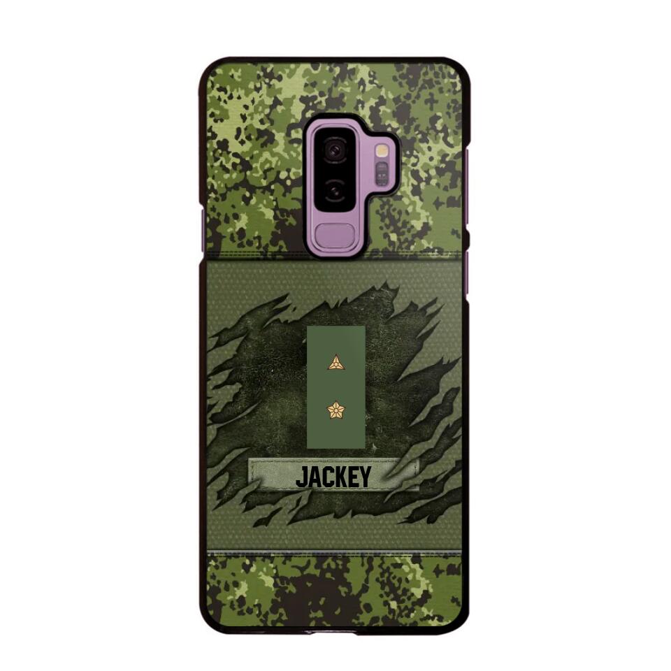 Personalized Danish Veterans/Soldier Phone Case Printed 22OCT-HY11