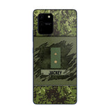 Personalized Danish Veterans/Soldier Phone Case Printed 22OCT-HY11