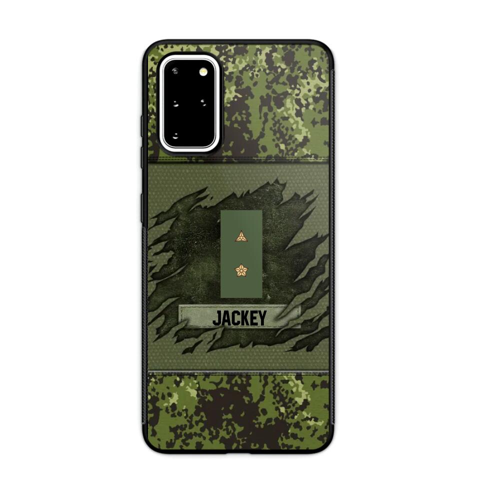 Personalized Danish Veterans/Soldier Phone Case Printed 22OCT-HY11