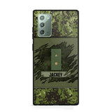 Personalized Danish Veterans/Soldier Phone Case Printed 22OCT-HY11