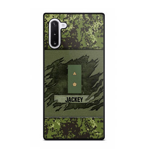 Personalized Danish Veterans/Soldier Phone Case Printed 22OCT-HY11