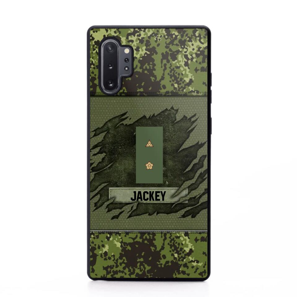 Personalized Danish Veterans/Soldier Phone Case Printed 22OCT-HY11