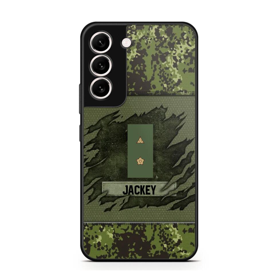 Personalized Danish Veterans/Soldier Phone Case Printed 22OCT-HY11