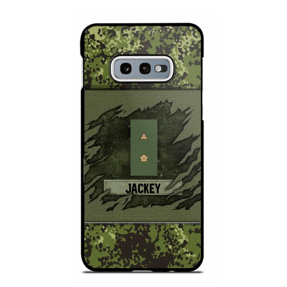 Personalized Danish Veterans/Soldier Phone Case Printed 22OCT-HY11