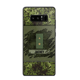 Personalized Danish Veterans/Soldier Phone Case Printed 22OCT-HY11