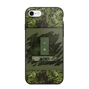 Personalized Danish Veterans/Soldier Phone Case Printed 22OCT-HY11