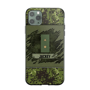 Personalized Danish Veterans/Soldier Phone Case Printed 22OCT-HY11