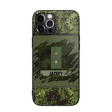 Personalized Danish Veterans/Soldier Phone Case Printed 22OCT-HY11