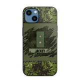 Personalized Danish Veterans/Soldier Phone Case Printed 22OCT-HY11