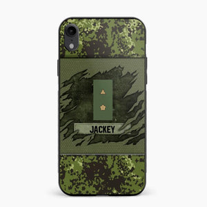 Personalized Danish Veterans/Soldier Phone Case Printed 22OCT-HY11