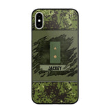 Personalized Danish Veterans/Soldier Phone Case Printed 22OCT-HY11