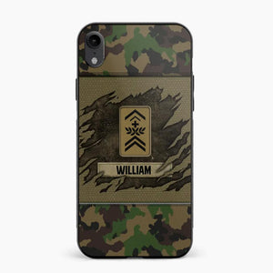 Personalized Swiss Veterans/Soldier Phone Case Printed 22OCT-HY11