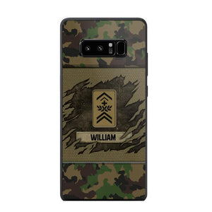 Personalized Swiss Veterans/Soldier Phone Case Printed 22OCT-HY11