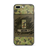 Personalized Australian Veterans/Soldier Phone Case Printed 22OCT-HY11