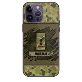 Personalized Australian Veterans/Soldier Phone Case Printed 22OCT-HY11