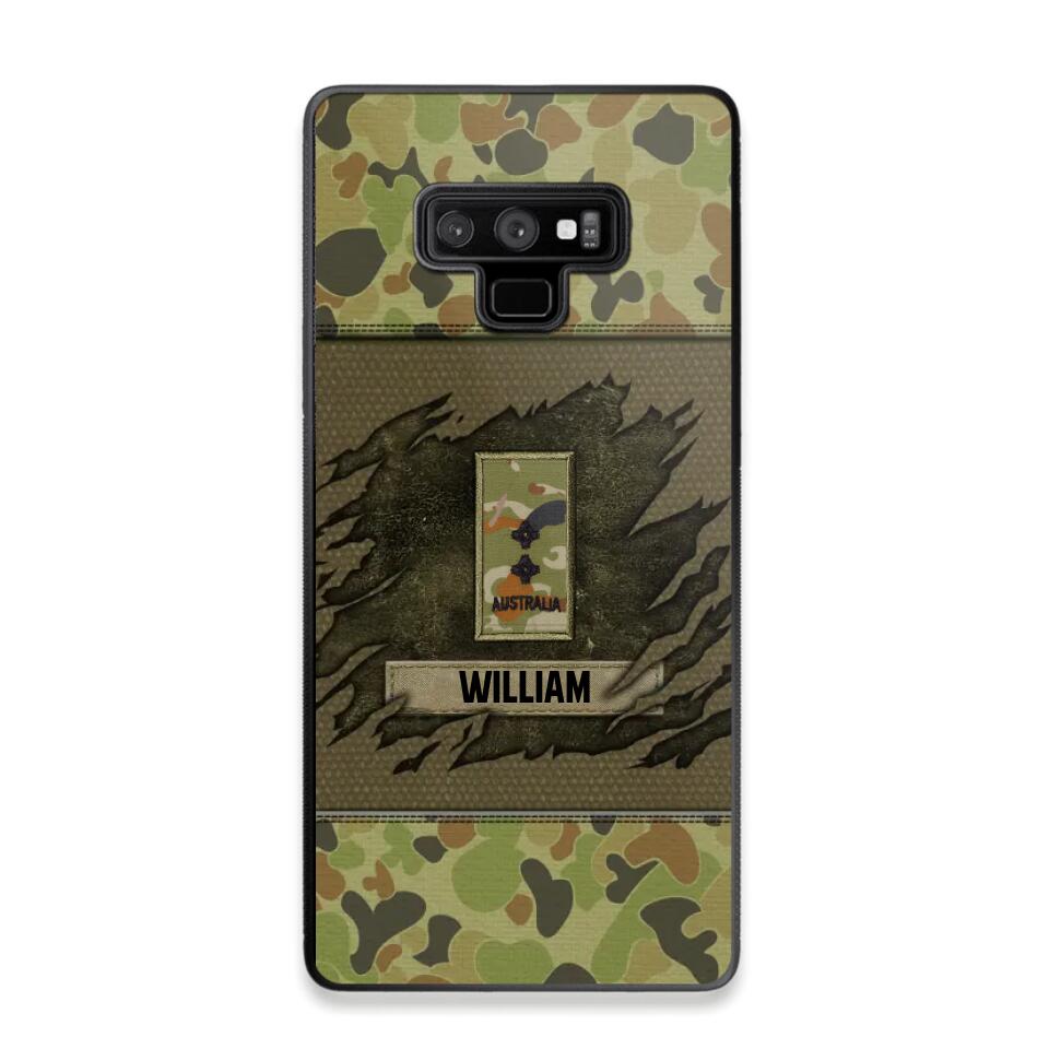 Personalized Australian Veterans/Soldier Phone Case Printed 22OCT-HY11