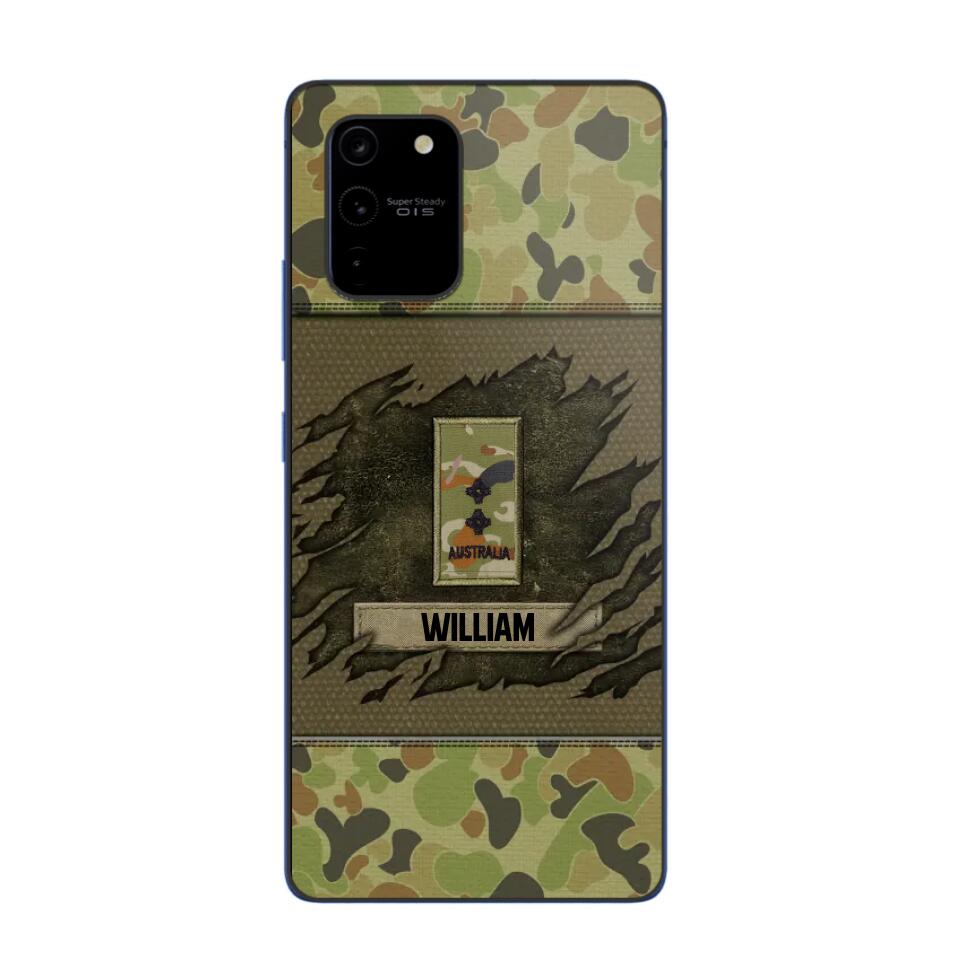 Personalized Australian Veterans/Soldier Phone Case Printed 22OCT-HY11