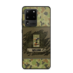 Personalized Australian Veterans/Soldier Phone Case Printed 22OCT-HY11