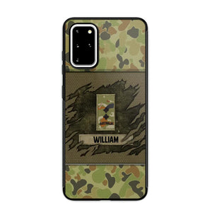 Personalized Australian Veterans/Soldier Phone Case Printed 22OCT-HY11