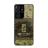 Personalized Australian Veterans/Soldier Phone Case Printed 22OCT-HY11