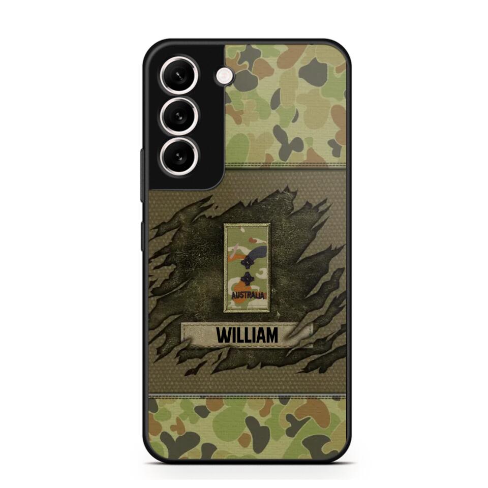 Personalized Australian Veterans/Soldier Phone Case Printed 22OCT-HY11