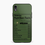 Personalized Canadian Veteran Nutrition Facts Phonecase 3D Printed QTDT1210