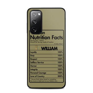 Personalized Italian Veteran Nutrition Facts Phonecase 3D Printed QTDT1210