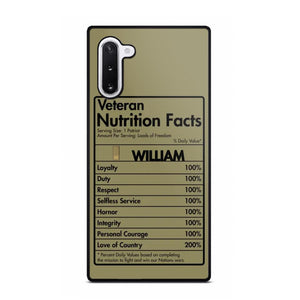 Personalized Italian Veteran Nutrition Facts Phonecase 3D Printed QTDT1210