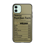 Personalized Italian Veteran Nutrition Facts Phonecase 3D Printed QTDT1210