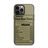 Personalized Italian Veteran Nutrition Facts Phonecase 3D Printed QTDT1210