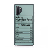 Personalized US Veteran Nutrition Facts Phonecase 3D Printed QTDT1210