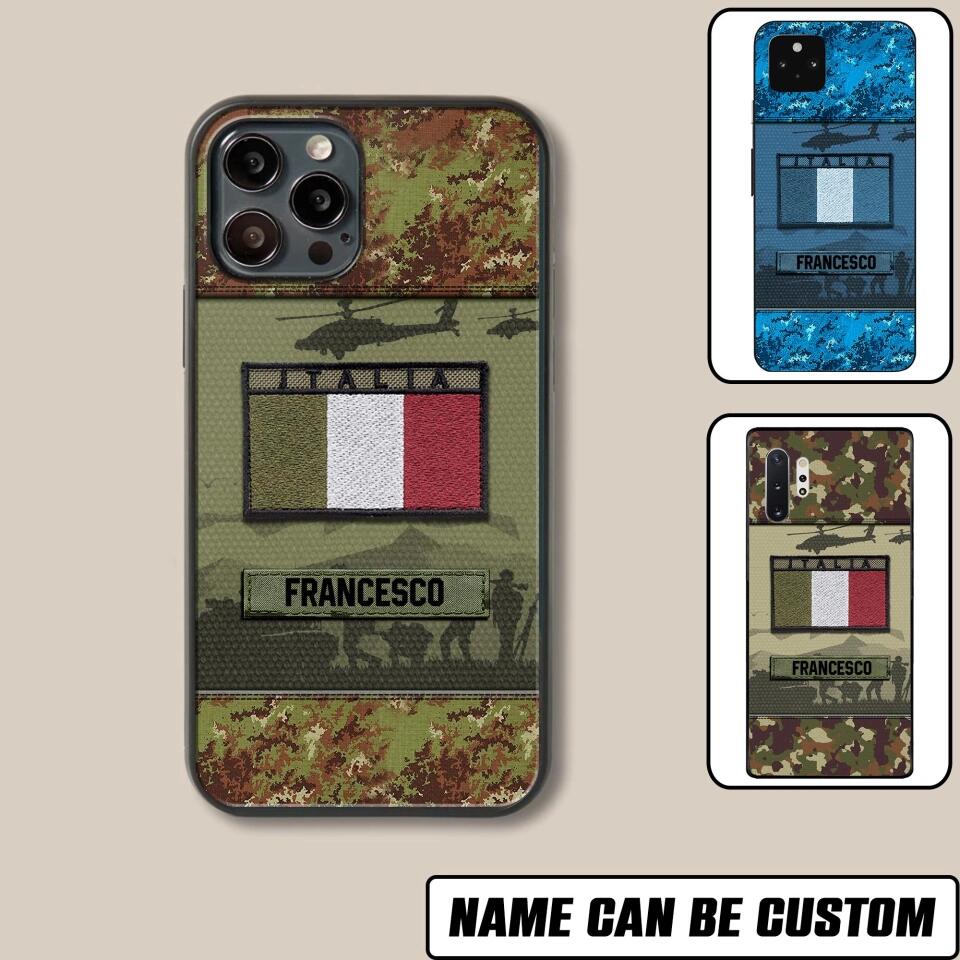 Personalized Italian Veterans/Soldier Camo Phone Case Printed 22OCT-HQ14