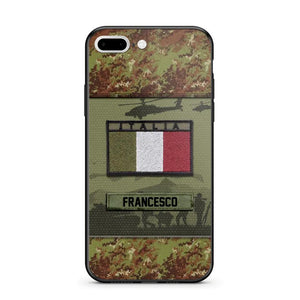 Personalized Italian Veterans/Soldier Camo Phone Case Printed 22OCT-HQ14