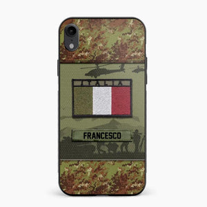 Personalized Italian Veterans/Soldier Camo Phone Case Printed 22OCT-HQ14