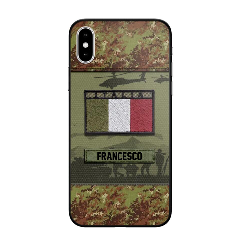 Personalized Italian Veterans/Soldier Camo Phone Case Printed 22OCT-HQ14