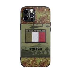 Personalized Italian Veterans/Soldier Camo Phone Case Printed 22OCT-HQ14