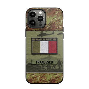 Personalized Italian Veterans/Soldier Camo Phone Case Printed 22OCT-HQ14