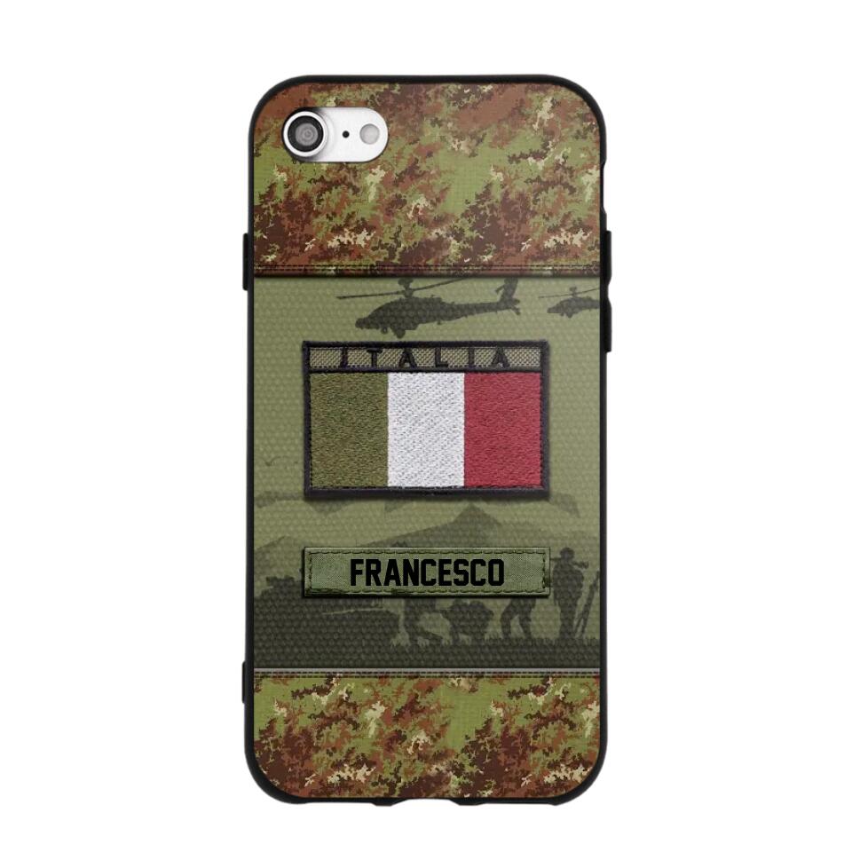 Personalized Italian Veterans/Soldier Camo Phone Case Printed 22OCT-HQ14