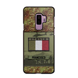 Personalized Italian Veterans/Soldier Camo Phone Case Printed 22OCT-HQ14