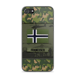 Personalized Norwegian Veterans/Soldier Camo Phone Case Printed 22OCT-HQ14