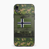 Personalized Norwegian Veterans/Soldier Camo Phone Case Printed 22OCT-HQ14