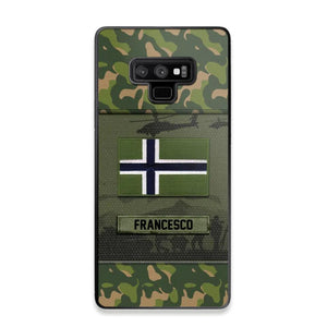 Personalized Norwegian Veterans/Soldier Camo Phone Case Printed 22OCT-HQ14