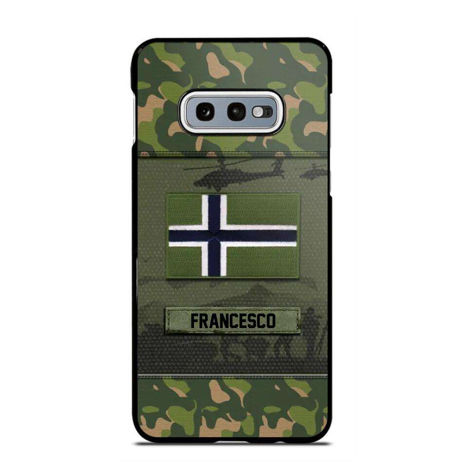 Personalized Norwegian Veterans/Soldier Camo Phone Case Printed 22OCT-HQ14