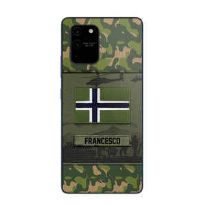 Personalized Norwegian Veterans/Soldier Camo Phone Case Printed 22OCT-HQ14